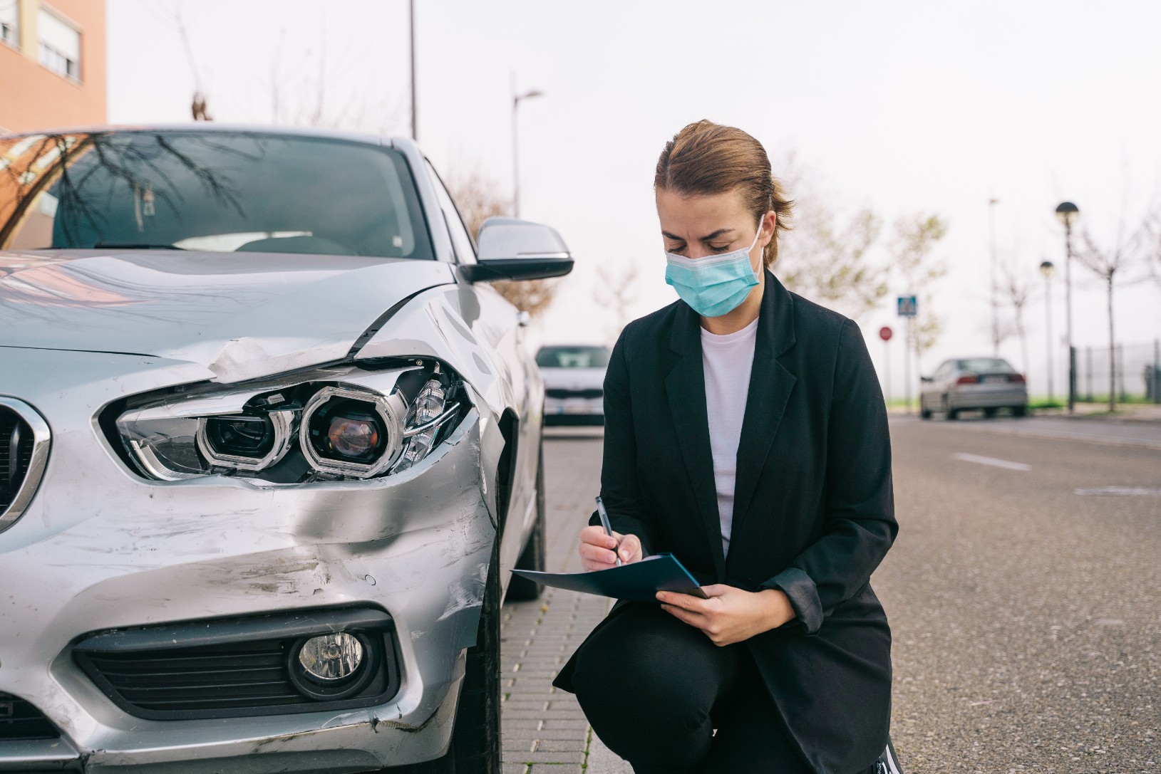 Дефектовка автомобиля BMW после ДТП в Минске